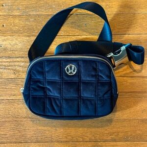 Lululemon Quilted Velor Gold Hardware Belt Bag